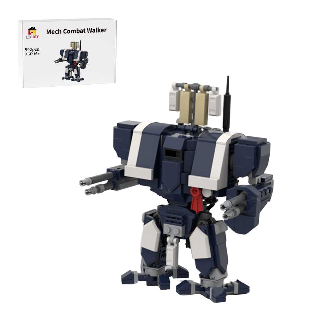 Mocsage Mech Combat Walker Building Blocks - LesDiy - 
