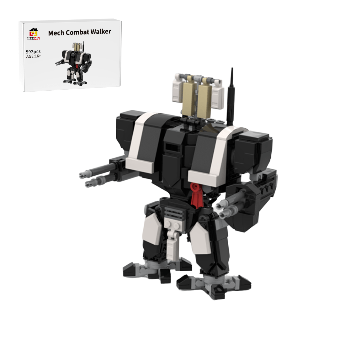 Mocsage Mech Combat Walker Building Blocks - LesDiy - 
