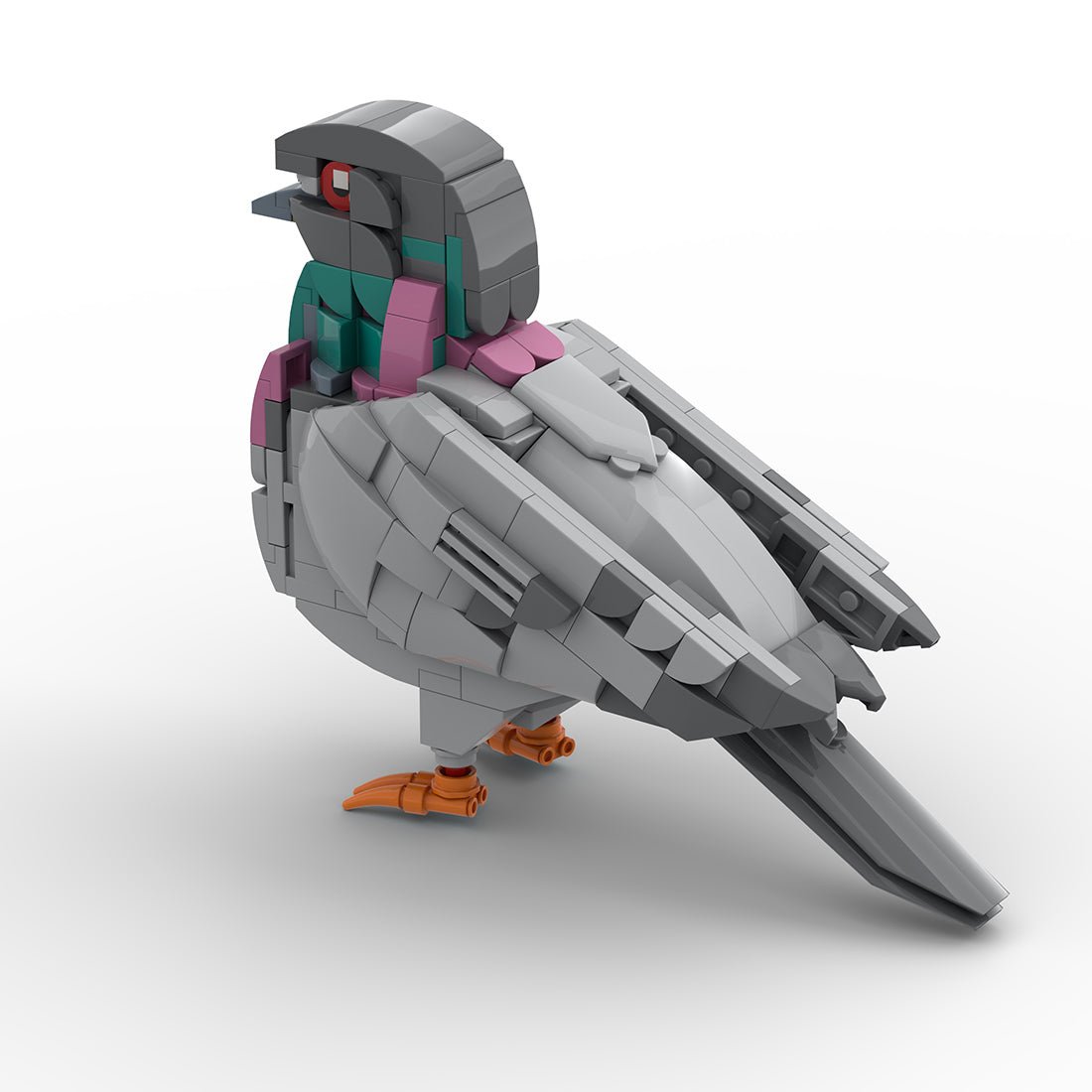 Mocsage MOC - 208738 Feral Pigeon Building Blocks - LesDiy - Building Blocks