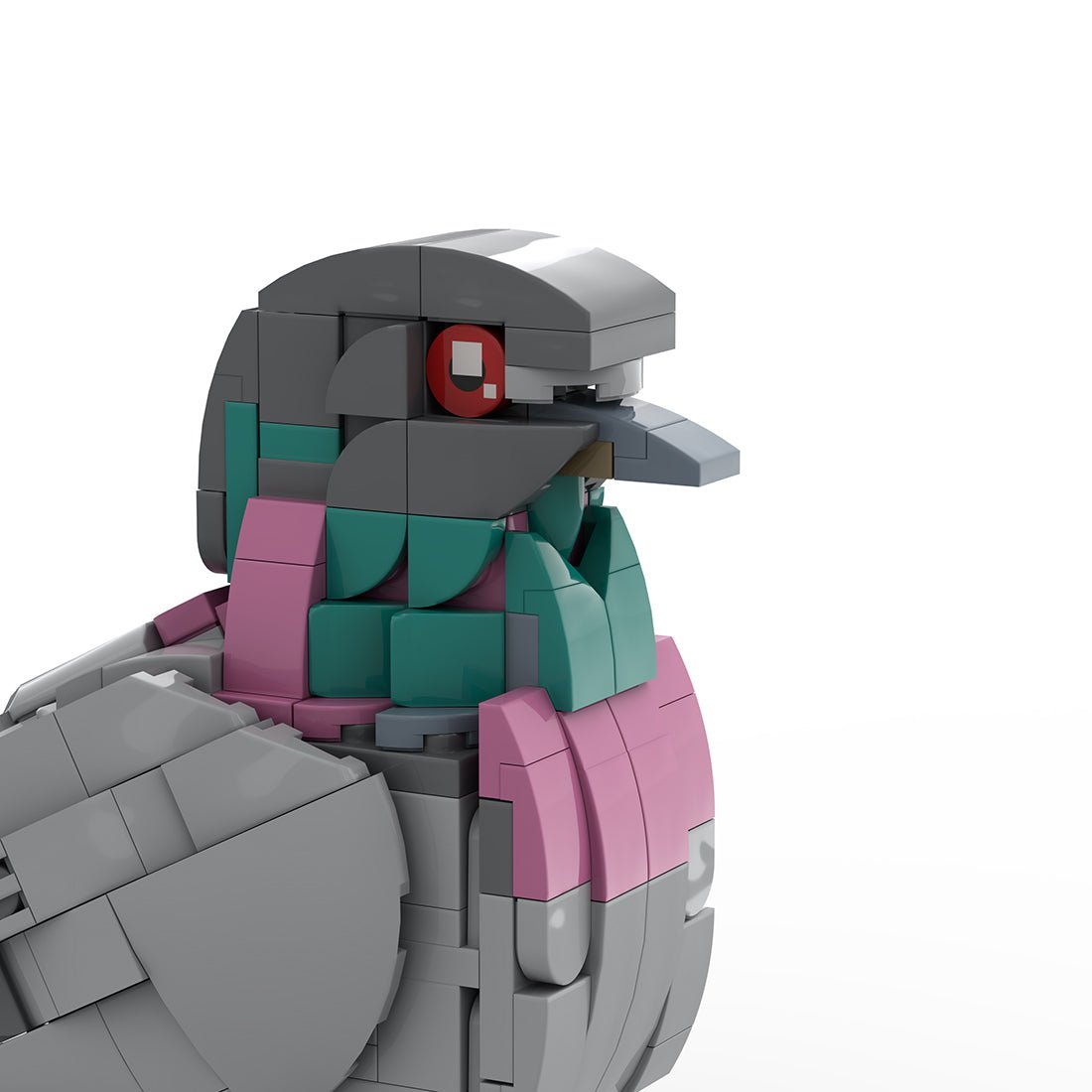 Mocsage MOC - 208738 Feral Pigeon Building Blocks - LesDiy - Building Blocks