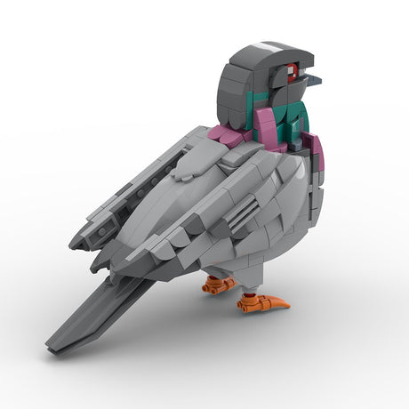 Mocsage MOC - 208738 Feral Pigeon Building Blocks - LesDiy - Building Blocks
