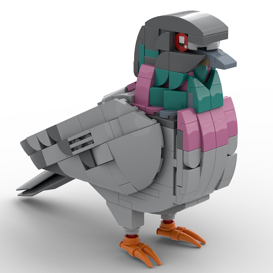 Mocsage MOC - 208738 Feral Pigeon Building Blocks - LesDiy - Building Blocks