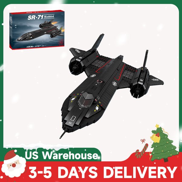 Mocsage SR71 Blackbird Tactical Aircraft Building Blocks Set (US Warehouse) - LesDiy - Building Blocks