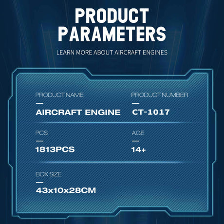 Mocsage Turbo Aircraft Engine Building Blocks Set - LesDiy - 