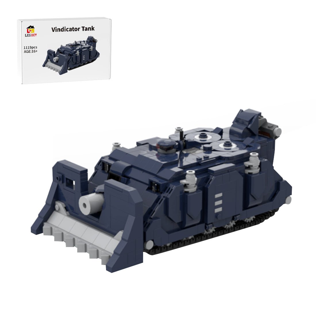 MOC Vindicator Tank Building Blocks | LesDiy