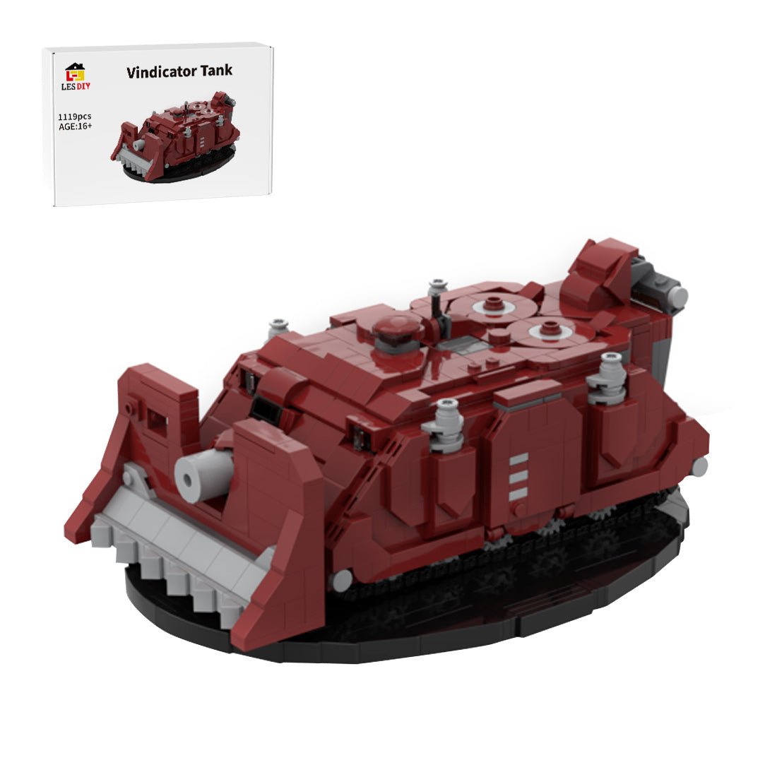 MOC Vindicator Tank Building Blocks | LesDiy
