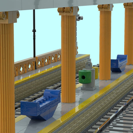 Modern Railway Platform Building Blocks-LesDiy-Building Blocks-