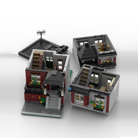 Modular Street Scene Townhouse Building Blocks-LesDiy-Building Blocks-