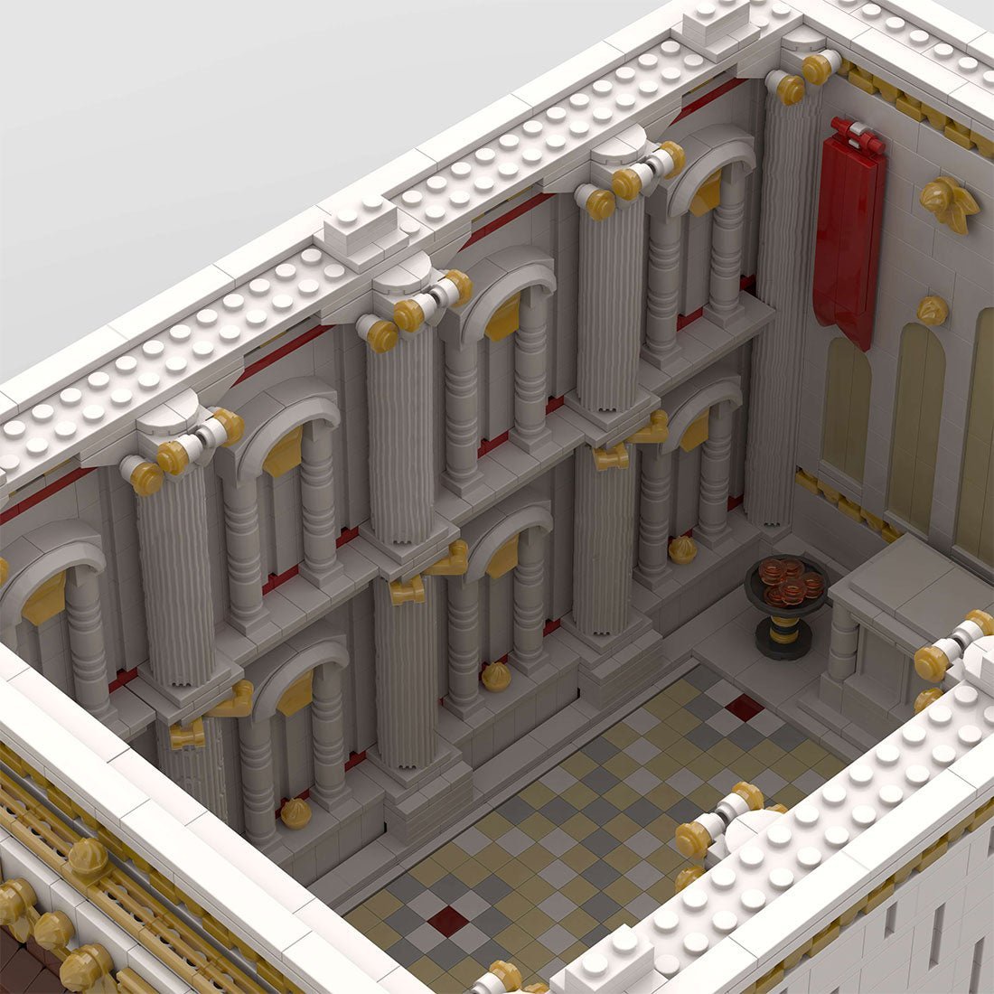 Temple Using Blocks Module 2 for MOC-136729 Ancient Roman Temple Castle Building Blocks Set ...