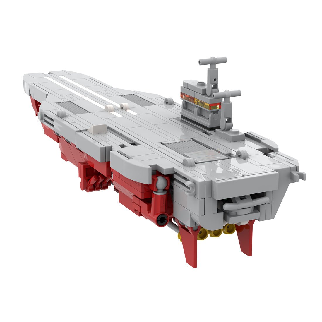 Nimitz-Class Aircraft Carrier Transforming Mecha Building Blocks-LesDiy-Building Blocks-