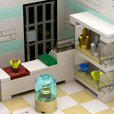 Old Town Shop Diagonal Street Scene Building Blocks Set - LesDiy