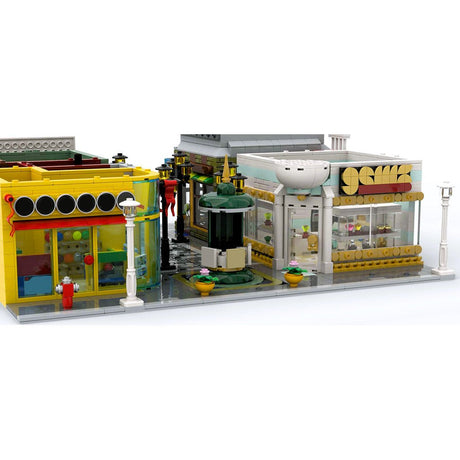 Old Town Shop Diagonal Street Scene Building Blocks Set - LesDiy