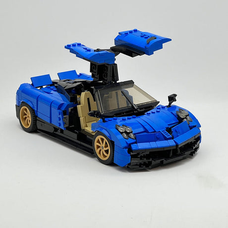 Pagani Huayra Supercar with Functional Suspension Building Blocks - LesDiy - building blocks