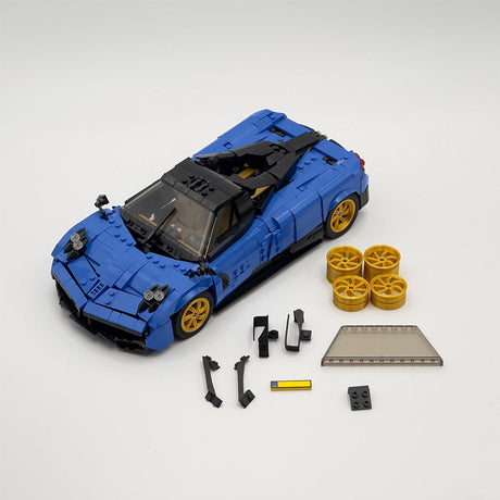 Pagani Huayra Supercar with Functional Suspension Building Blocks - LesDiy - building blocks