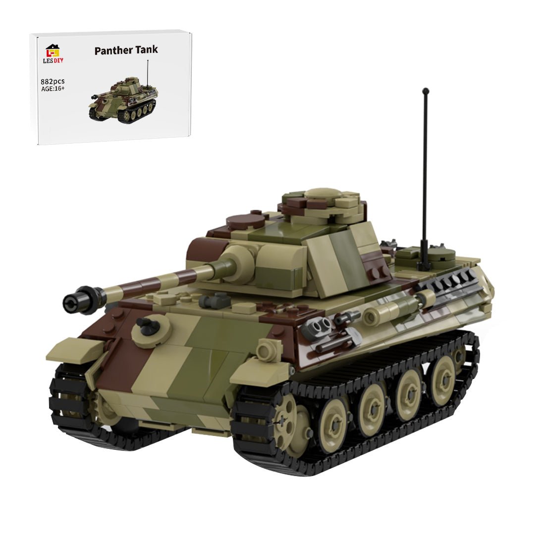 Panther Tank Building Blocks | LesDiy