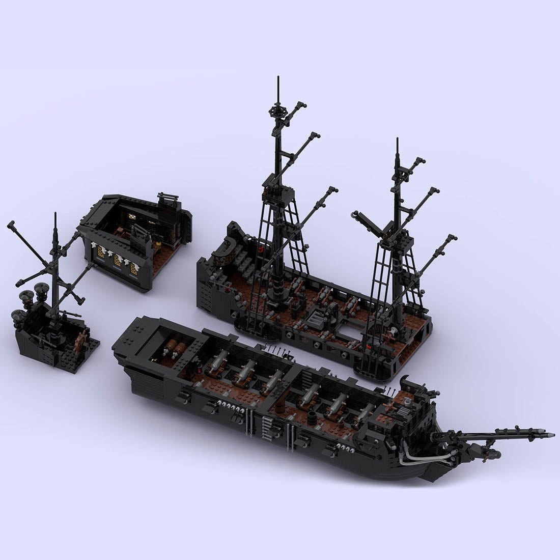 POTC_BP_ver1 Medieval Pirate Ghost Ship - LesDiy