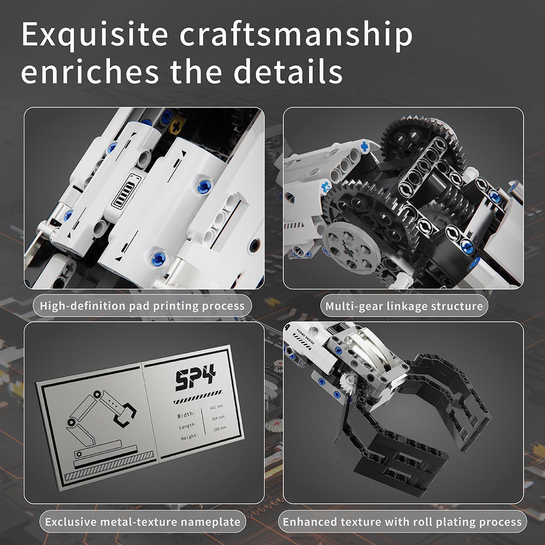 Programmable Multi - Axis Robotic Arm Building Blocks Set - LesDiy - 