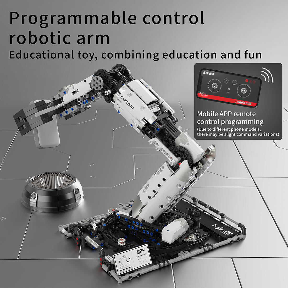 Programmable Multi - Axis Robotic Arm Building Blocks Set - LesDiy