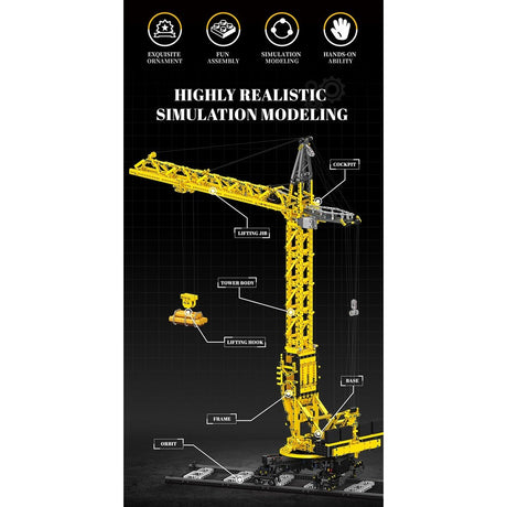 RC Electric Tower Crane Building Blocks-LesDiy-Building Blocks-
