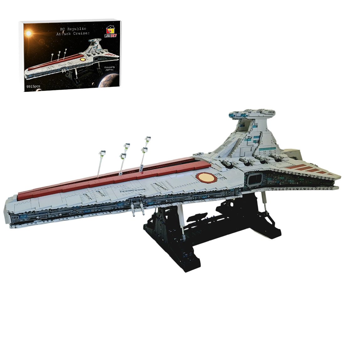 RC Venator-Class Star Destroyer Building Blocks-LesDiy-MOC-Standard Version