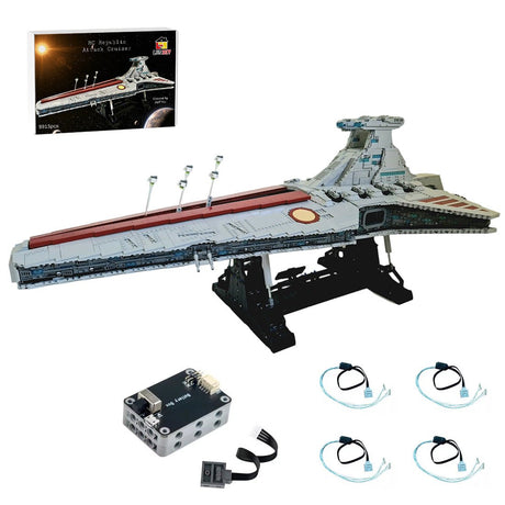 RC Venator-Class Star Destroyer Building Blocks-LesDiy-MOC-LED Lighting Version