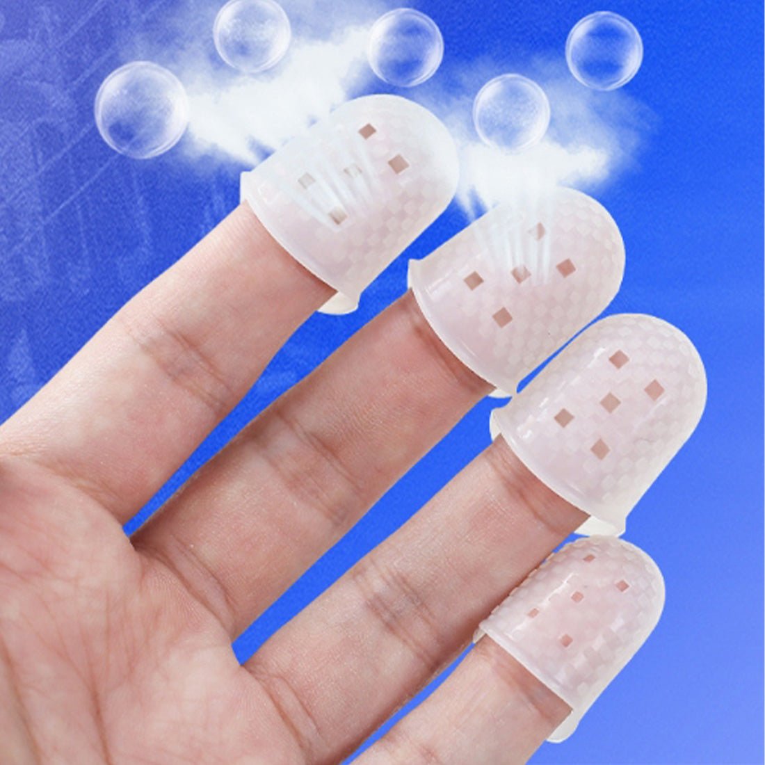 One Finger Protector Rubber Finger Sleeves Pain-Free Finger Protection Gear Set of 5 | LesDiy