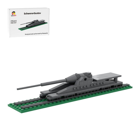 Schwerer Gustav Railway Gun Building Blocks-LesDiy-Building Blocks-