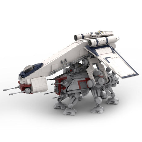 Sci - Fi Dropship & Armored Walker Combo MOC Building Block - LesDiy - 