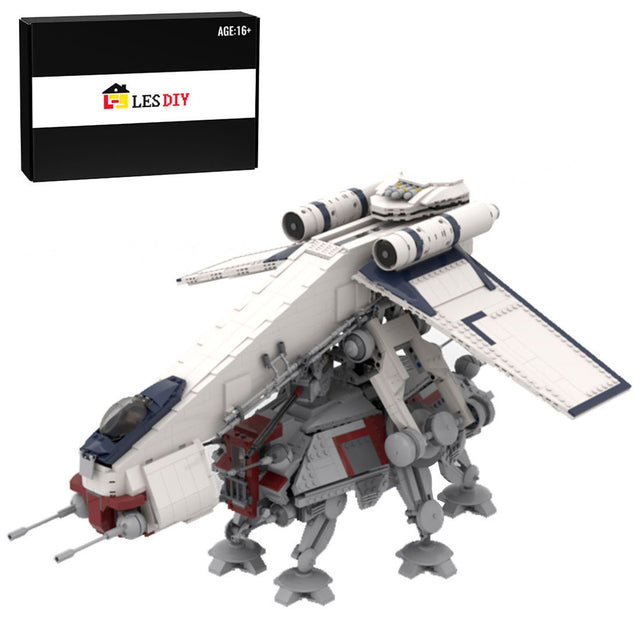 Sci - Fi Dropship & Armored Walker Combo MOC Building Block - LesDiy - 
