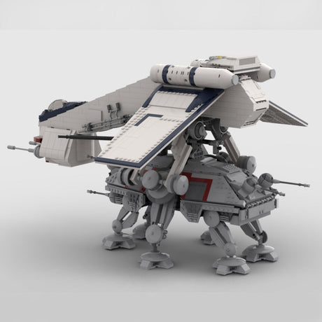 Sci - Fi Dropship & Armored Walker Combo MOC Building Block - LesDiy - 