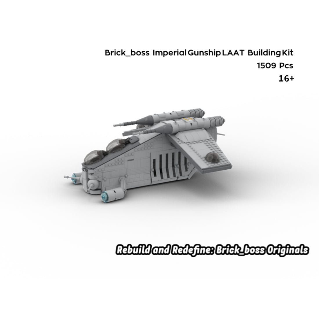 Sci - Fi Low Altitude Assault Troop Transport Ship Building Blocks - LesDiy - 