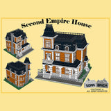 Second Empire House Large Architectural Street Scene Building Blocks - LesDiy - 