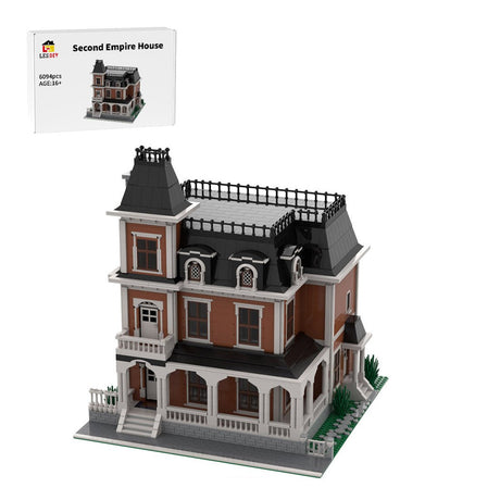 Second Empire House Large Architectural Street Scene Building Blocks - LesDiy - 
