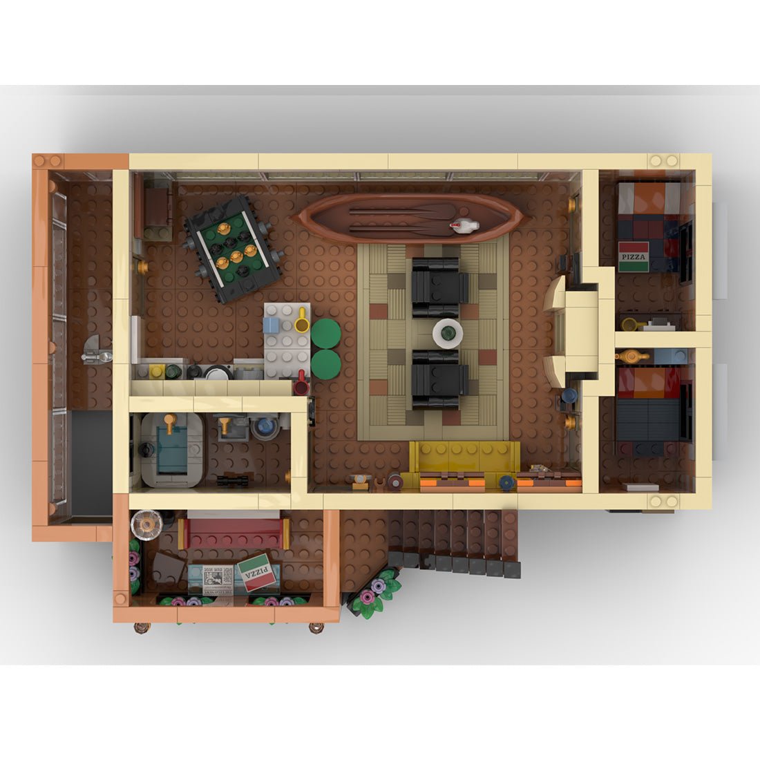 SitComplex Full 11-Story Apartment Building Blocks-LesDiy-MOC-