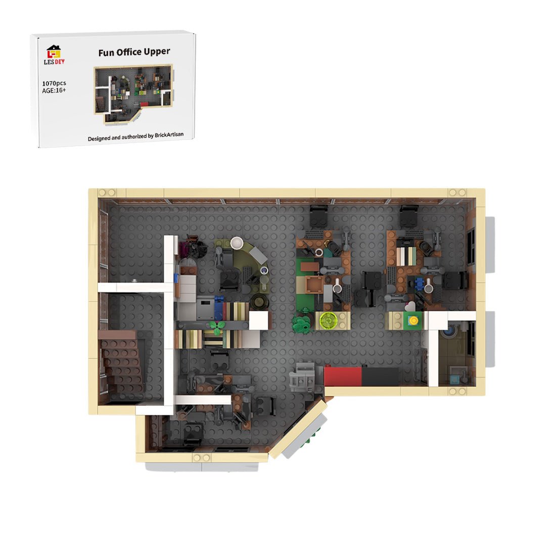SitComplex Level 7 The Office Reception & Desks Building Blocks-LesDiy-Building Blocks-