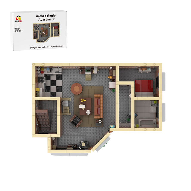 SitComplex Level 9 Friends Ross's Apartment Building Blocks-LesDiy-Building Blocks-