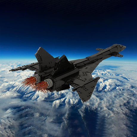 Soviet Supersonic Fighter - Interceptor MIG - 31 Firefox Building Blocks - LesDiy - MOC