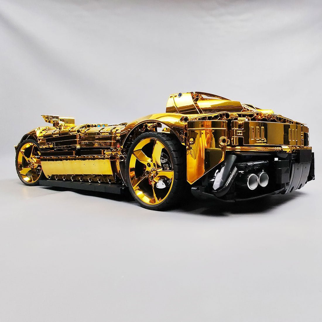 SP - 2 Racing car Tech theme Gold Electroplated Chrome  - LesDiy - 