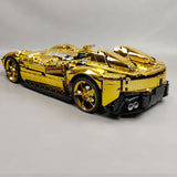 SP - 2 Racing car Tech theme Gold Electroplated Chrome  - LesDiy - 