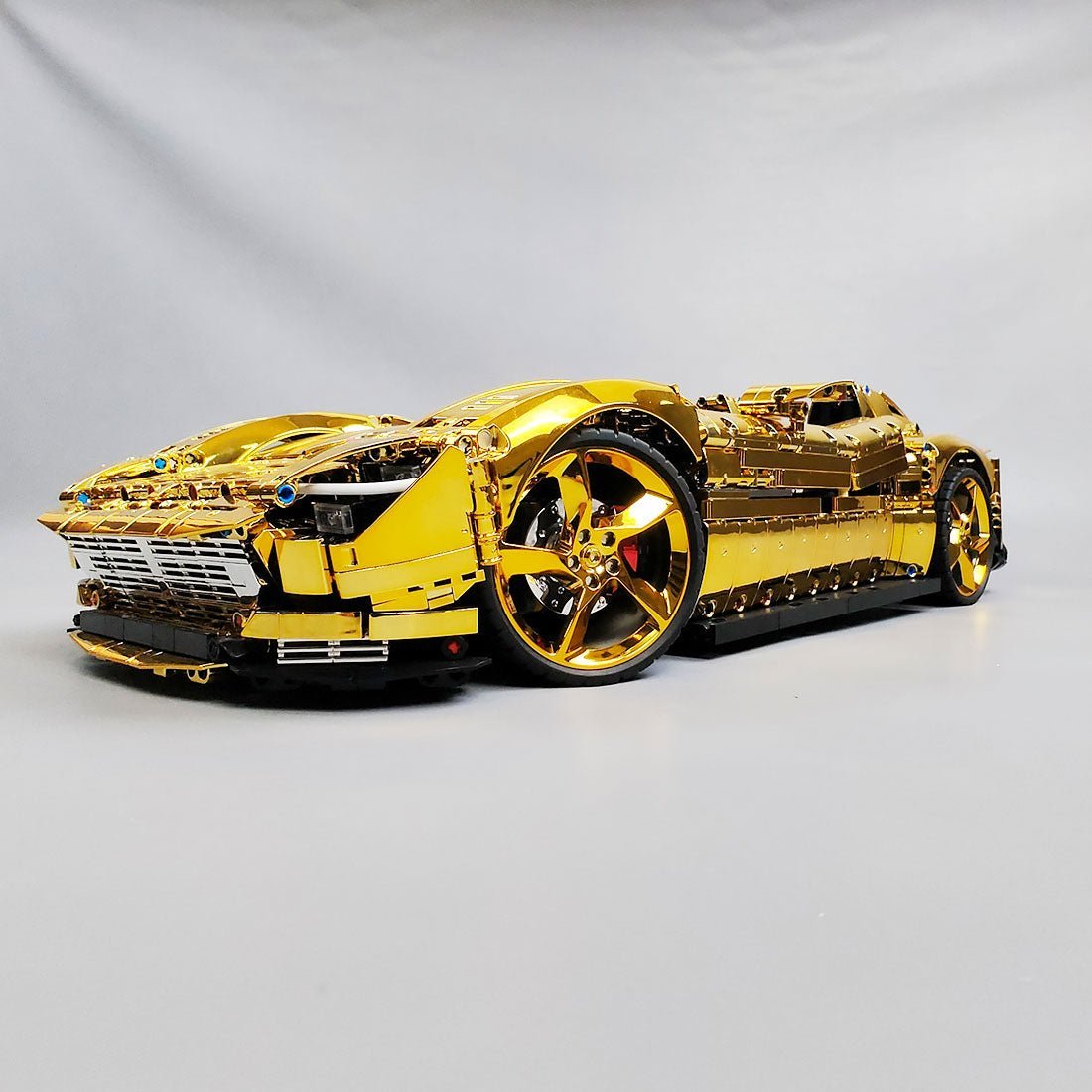 SP - 2 Racing car Tech theme Gold Electroplated Chrome  - LesDiy - 
