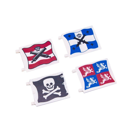 Square 6x4 Double - sided Flags Building Blocks Part - LesDiy - 