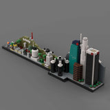Street Scene MOC Los Angeles City Skyline Building Blocks - LesDiy - Building Blocks