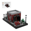 Street View Night Ink Shop Scene Modular Building Blocks - LesDiy - 