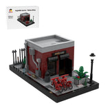 Street View Night Ink Shop Scene Modular Building Blocks - LesDiy - 
