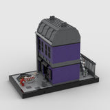 Street View Night Shop Scene Modular Building Blocks - LesDiy - 