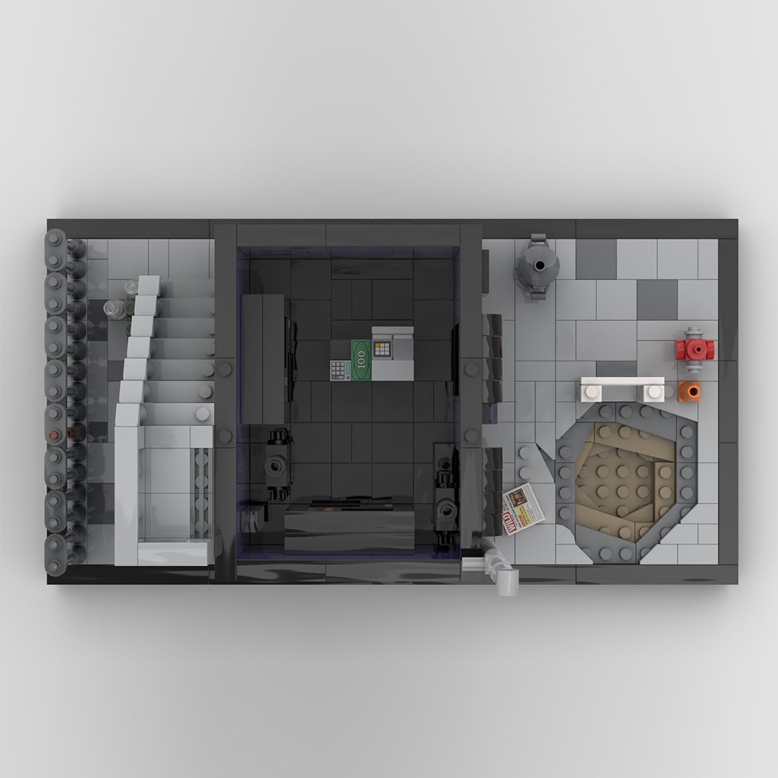 Street View Night Shop Scene Modular Building Blocks - LesDiy - 