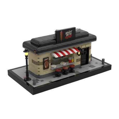 Street View Nightlife Series Night Bite Modular Building Blocks-LesDiy - 