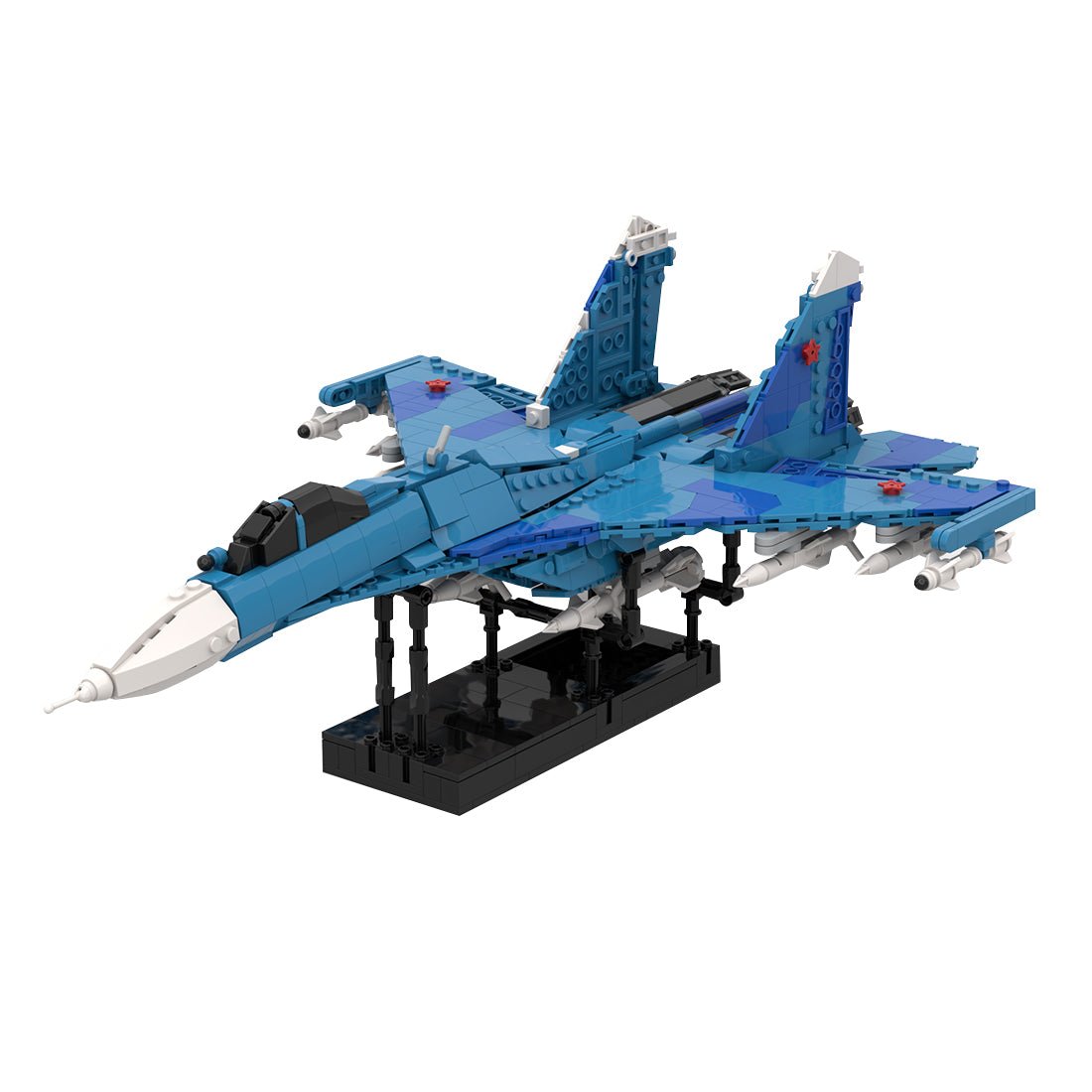 Su-27SM Multirole Fighter Jet Building Blocks-LesDiy-Building Blocks-