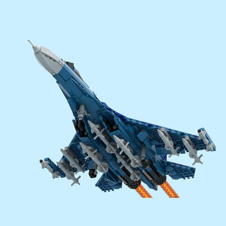 Su-27SM Multirole Fighter Jet Building Blocks-LesDiy-Building Blocks-