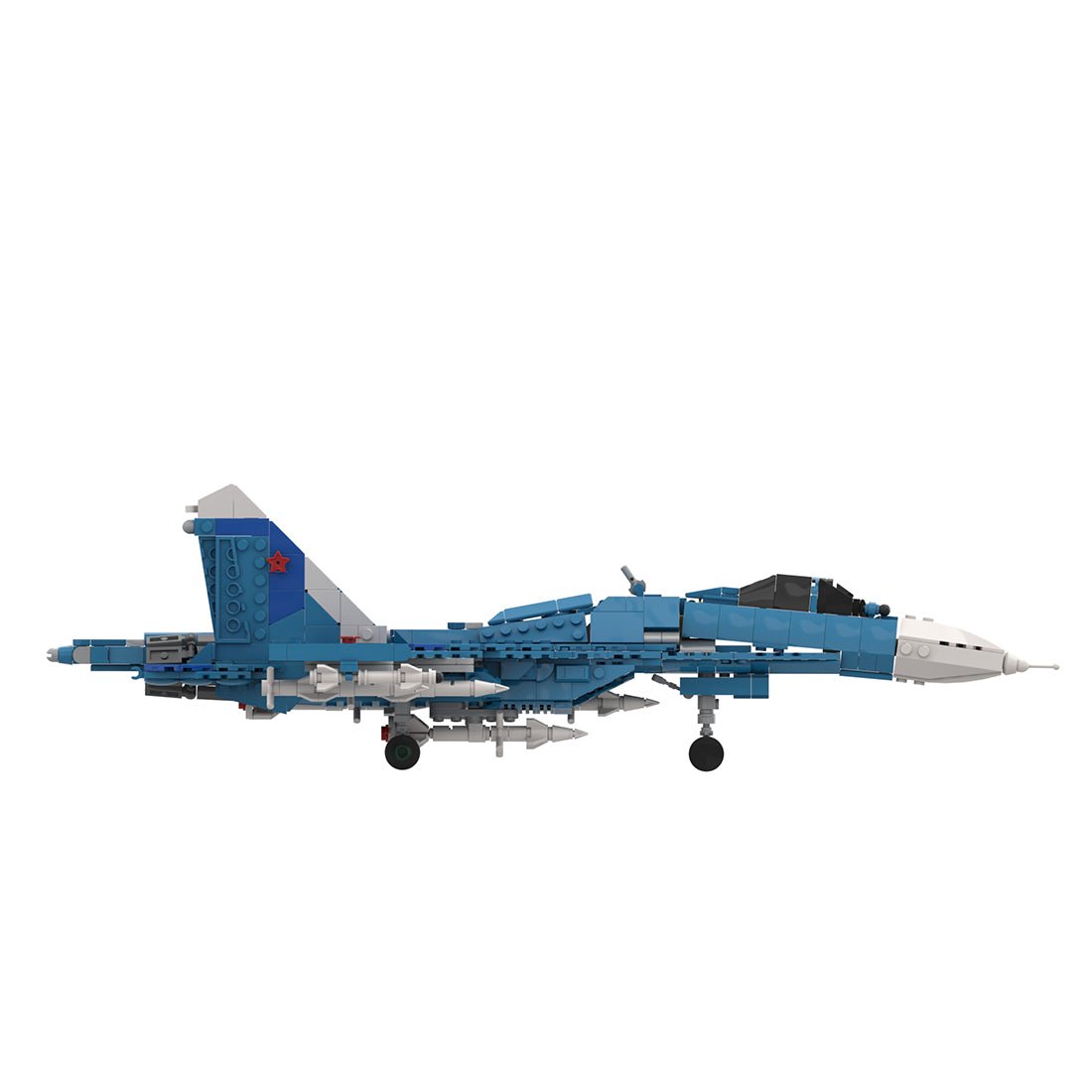 Su-27SM Multirole Fighter Jet Building Blocks-LesDiy-Building Blocks-